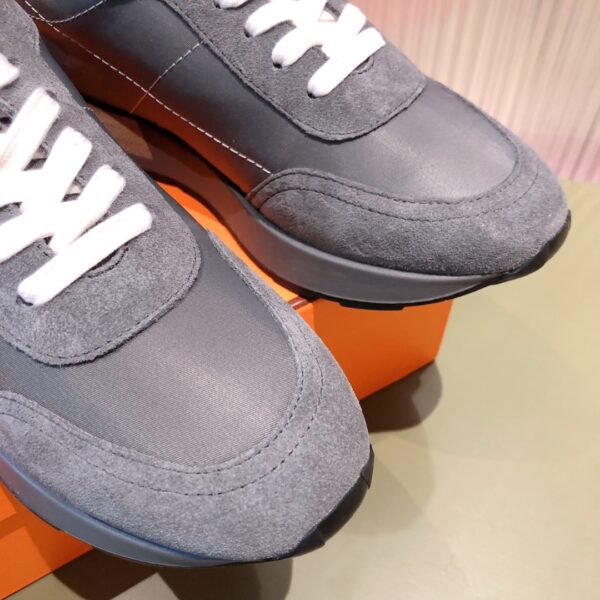 Hermes Cowhide Leather Casual Sport Shoes For Couple - Image 6