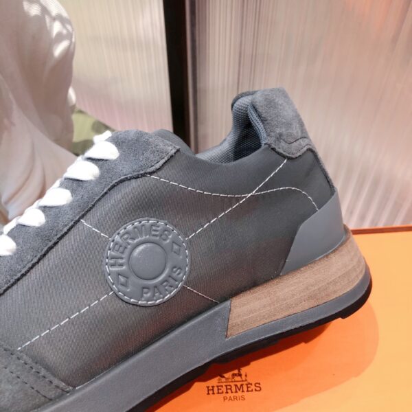 Hermes Cowhide Leather Casual Sport Shoes For Couple - Image 7