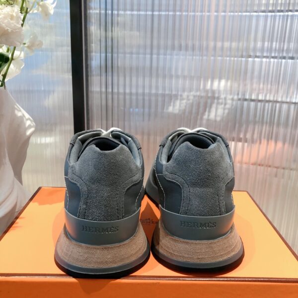 Hermes Cowhide Leather Casual Sport Shoes For Couple - Image 8