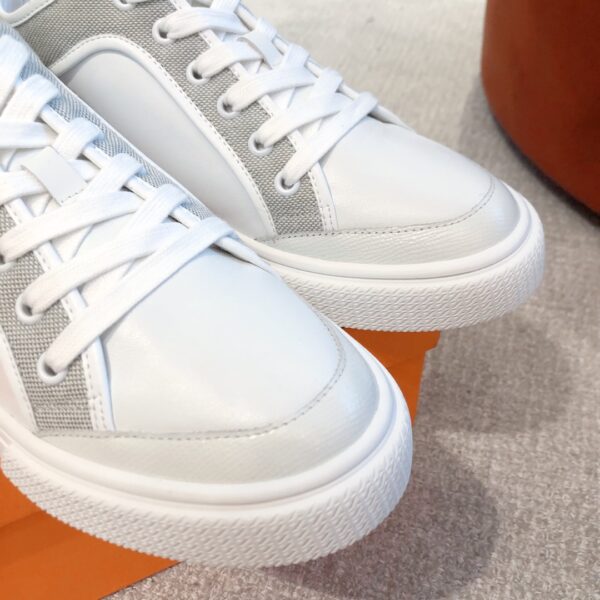 Hermes New Cowhide Leather Casual Sport Shoes For Couple - Image 6
