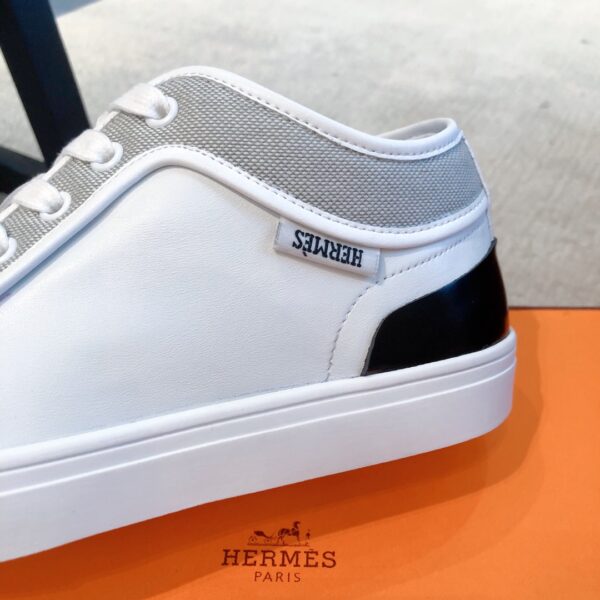 Hermes New Cowhide Leather Casual Sport Shoes For Couple - Image 7