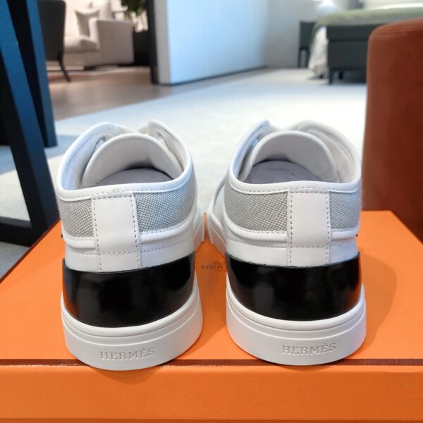 Hermes New Cowhide Leather Casual Sport Shoes For Couple - Image 8