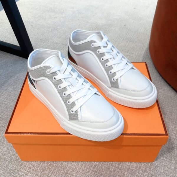 Hermes New Cowhide Leather Casual Sport Shoes For Couple