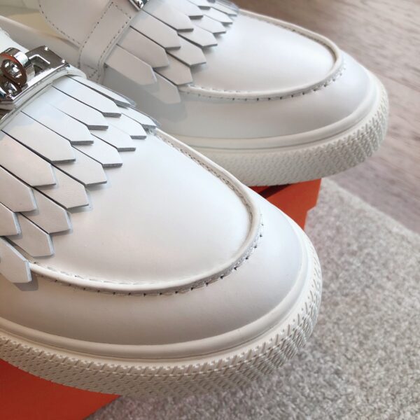 Hermes New Cowhide Leather Casual Sport Shoes For Men And Women - Image 6
