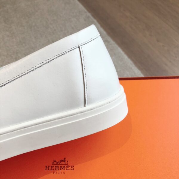 Hermes New Cowhide Leather Casual Sport Shoes For Men And Women - Image 7