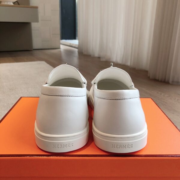 Hermes New Cowhide Leather Casual Sport Shoes For Men And Women - Image 8