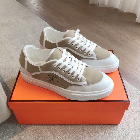 Hermes New Fashion Couple's Suede Cowhide Leather Casual Shoes