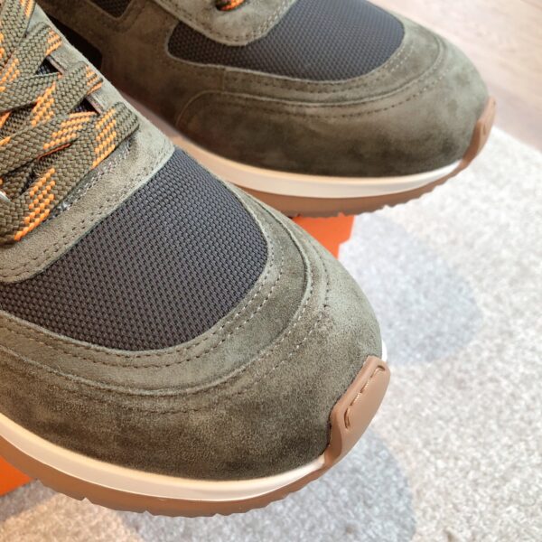 Hermes New Couple's Suede Cowhide Leather Casual Sport Shoes - Image 6