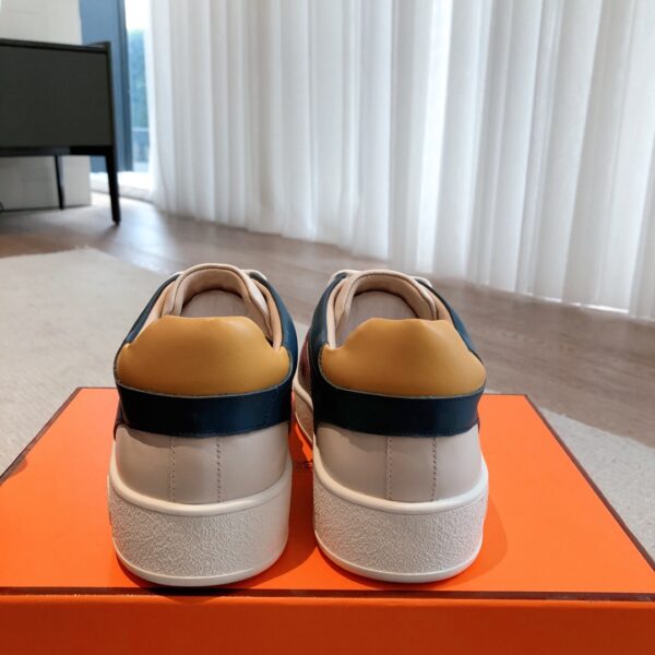 Hermes Couple's Ventilate Cowhide Leather Sport Shoes - Image 8