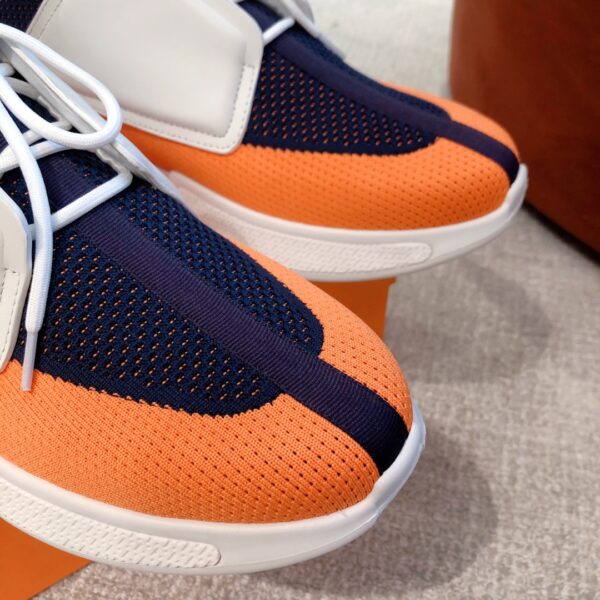 Hermes Men's Breathable Fabric And Cowhide Leather Sport Shoes - Image 6