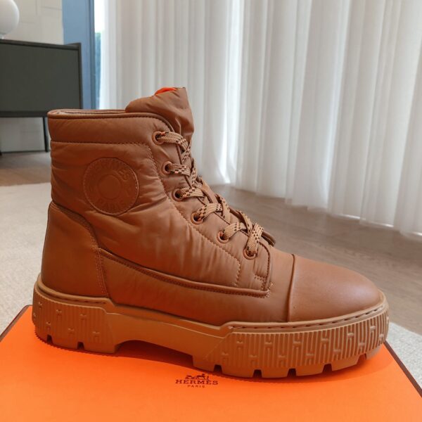 Hermes Couple's Autumn And Winter High Top Boots - Image 4