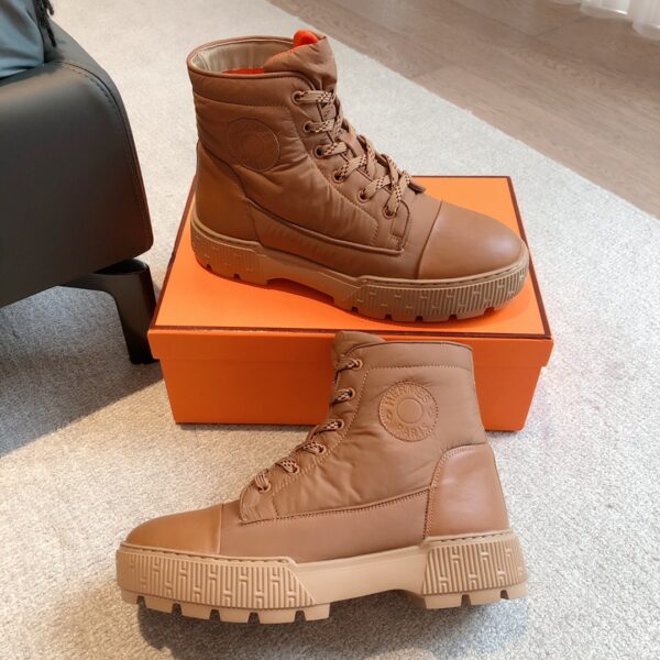 Hermes Couple's Autumn And Winter High Top Boots - Image 5