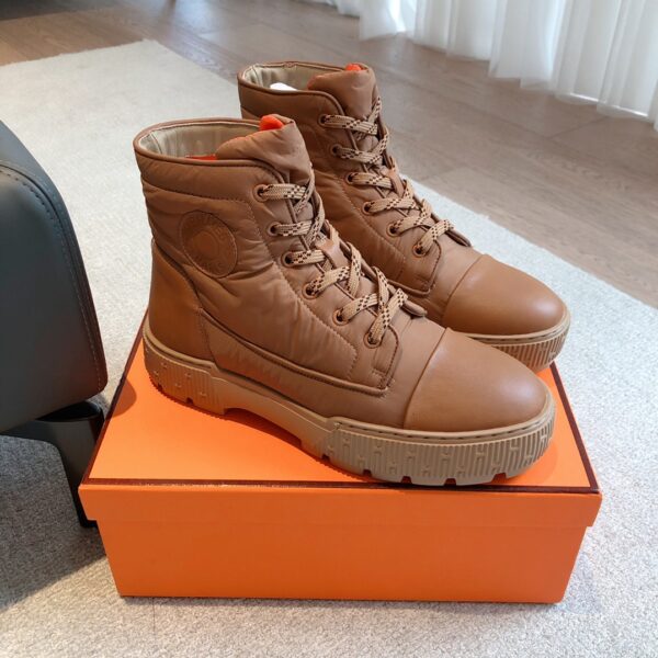 Hermes Couple's Autumn And Winter High Top Boots