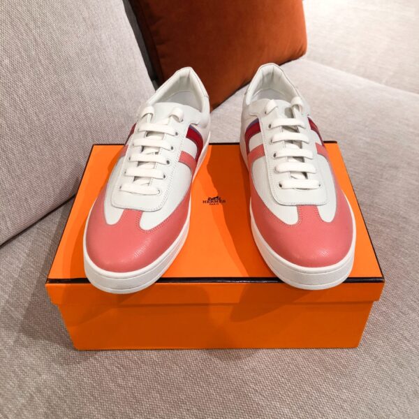 Hermes Women's Cowhide Leather Casual Sport Shoes - Image 2