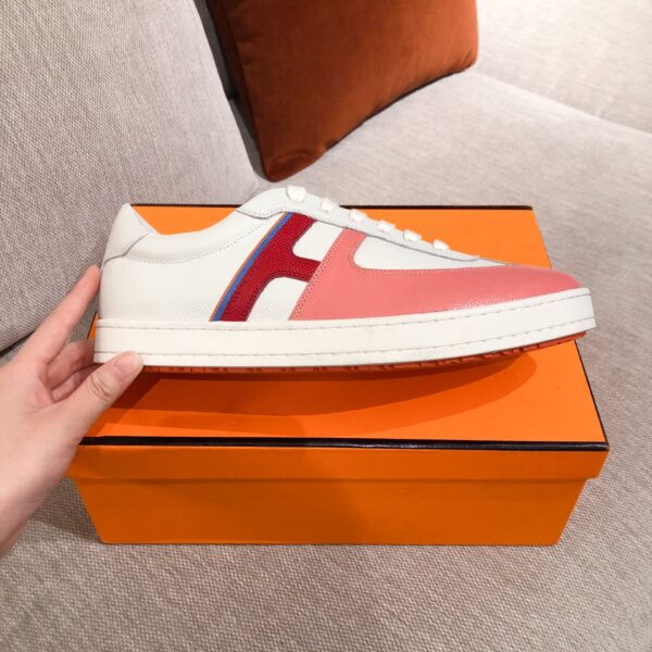 Hermes Women's Cowhide Leather Casual Sport Shoes - Image 3