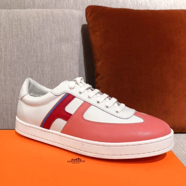 Hermes Women's Cowhide Leather Casual Sport Shoes - Image 4