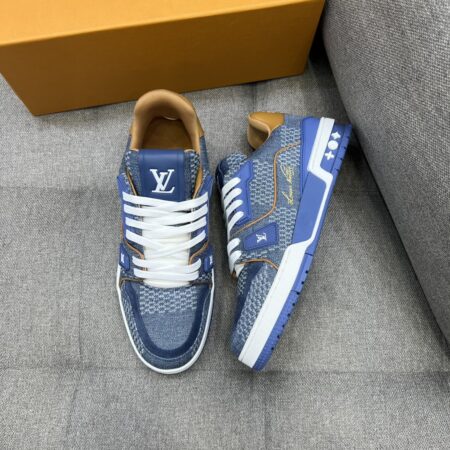 Louis Vuitton Trainer Monogram Flowers Patternt Casual Sports Shoes