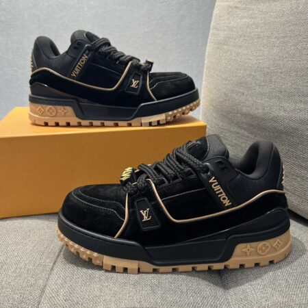 Louis Vuitton Fat Version Trainer Cowhide Leather Casual Sports Shoes