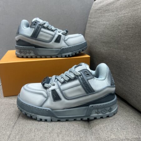 Louis Vuitton Fat Version Trainer Cowhide Leather Casual Shoes