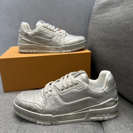 Louis Vuitton Trainer Couple's Monogram Flowers Casual Sports Shoes