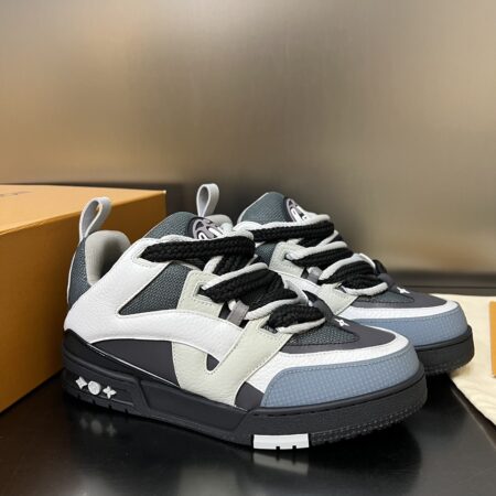 Louis Vuitton Skate Couple's Grain Cowhide Leather Casual Sports Shoes