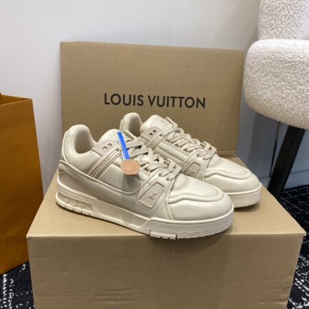 Louis Vuitton Trainer Fashion Couple's Cowhide Leather Casual Sports Shoes