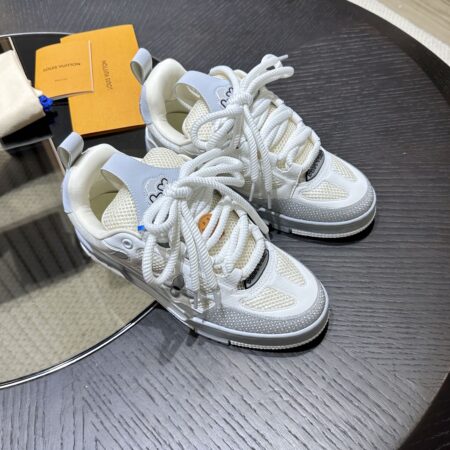 Louis Vuitton Skate Men's Monogram Flowers Mesh Fabric Casual Sports Shoes