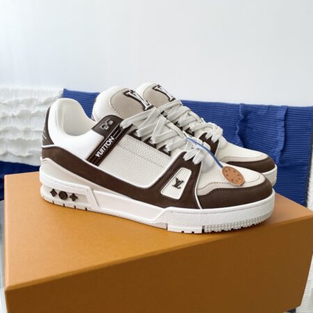 Louis Vuitton Men's Trainer Calf Cowhide Casual Sports Shoes