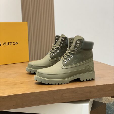 Louis Vuitton X Timberland Suede Leather Short Boots