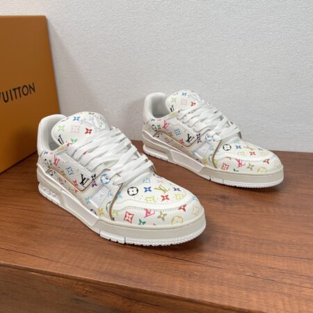 Louis Vuitton x TM Trainer Couple's Cowhide Leather Sports Shoes