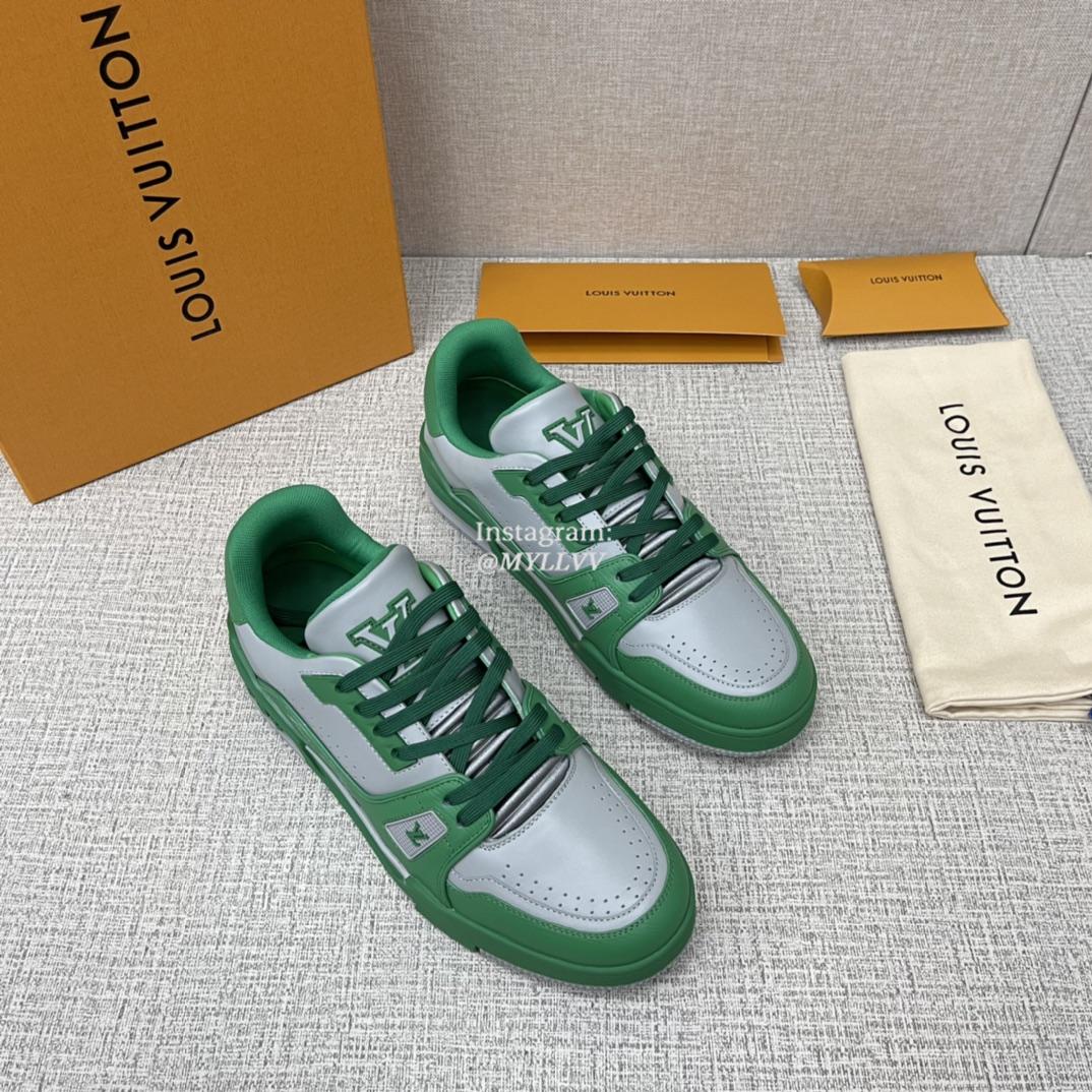 Louis Vuitton Trainer New Color Collision Cowhide Leather Sports Shoes - Image 3