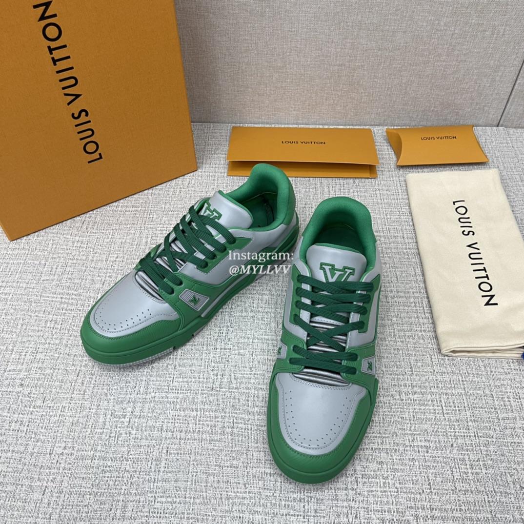 Louis Vuitton Trainer New Color Collision Cowhide Leather Sports Shoes - Image 4