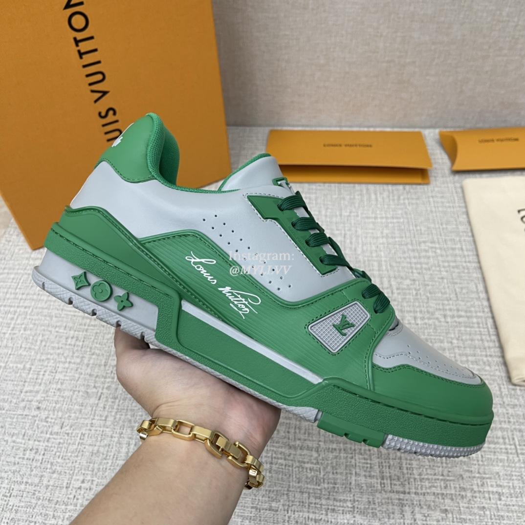 Louis Vuitton Trainer New Color Collision Cowhide Leather Sports Shoes - Image 5