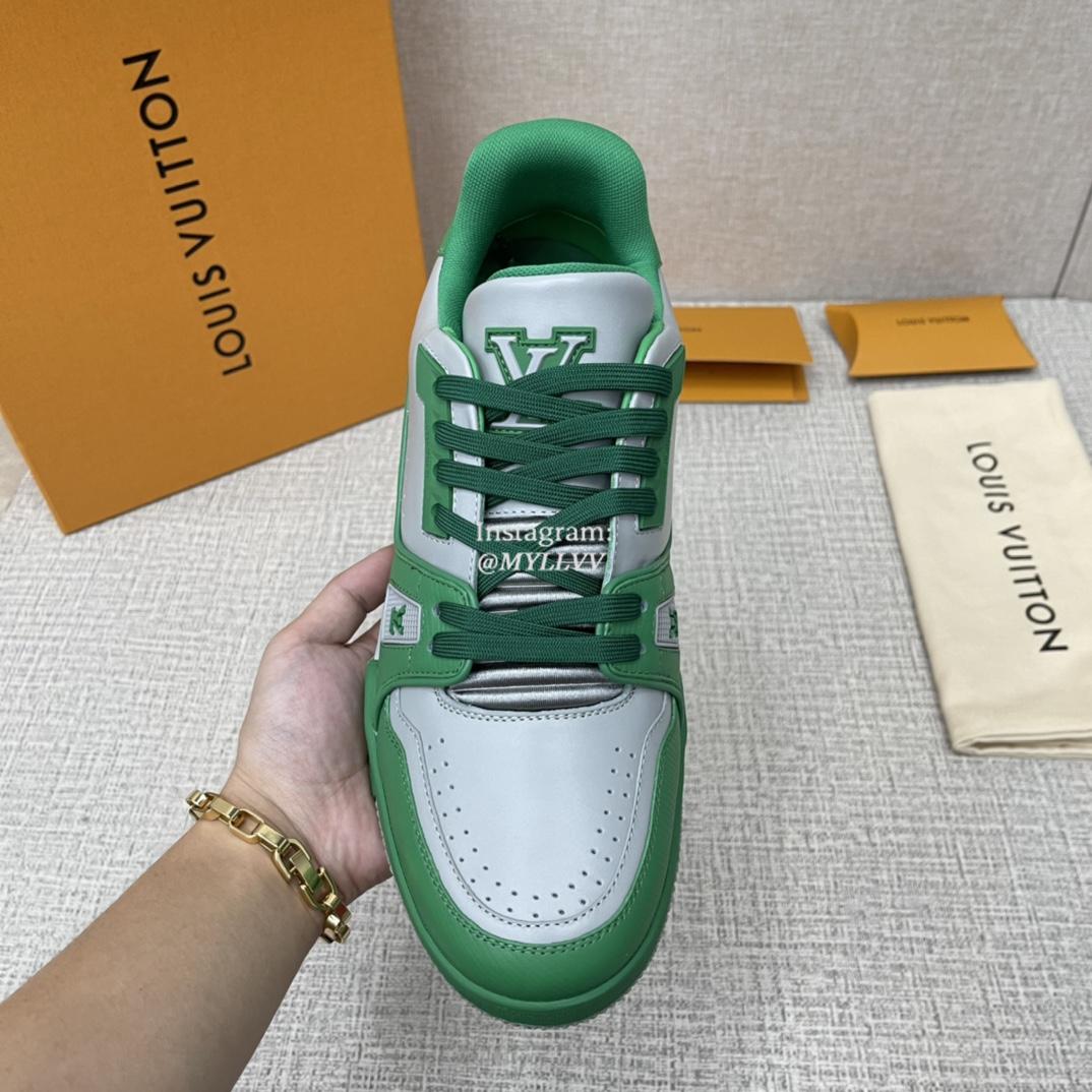 Louis Vuitton Trainer New Color Collision Cowhide Leather Sports Shoes - Image 6