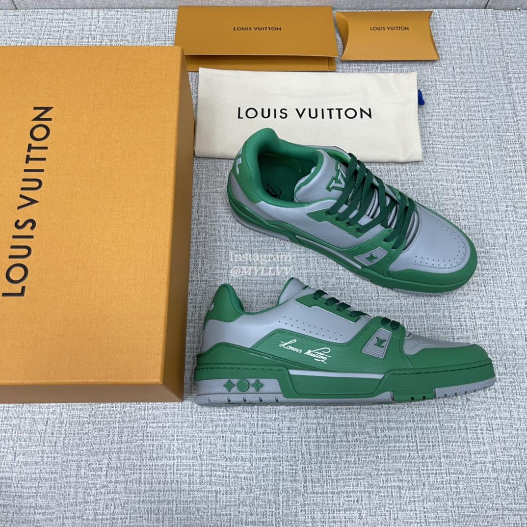 Louis Vuitton Trainer New Color Collision Cowhide Leather Sports Shoes - Image 8