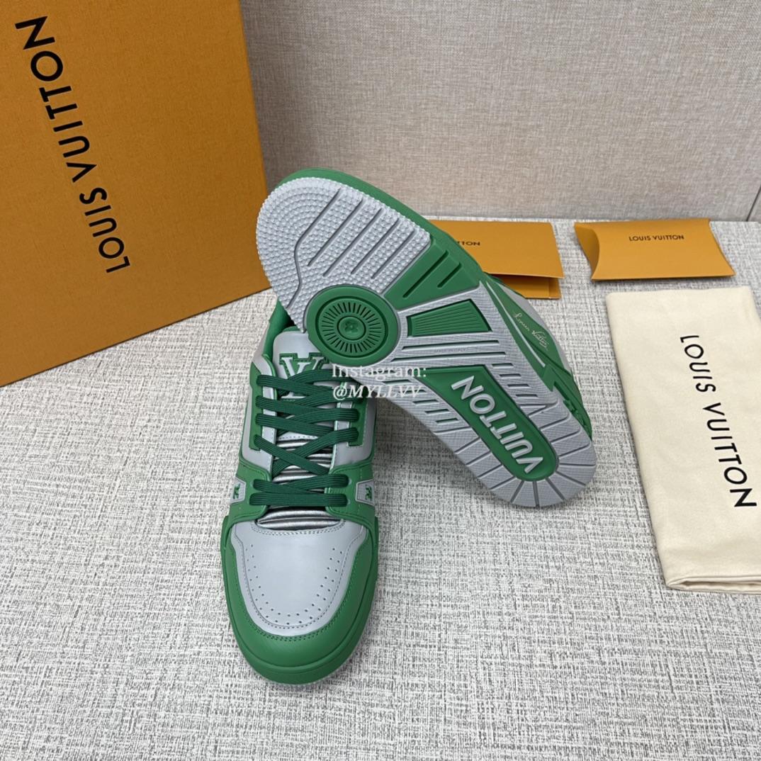 Louis Vuitton Trainer New Color Collision Cowhide Leather Sports Shoes - Image 9