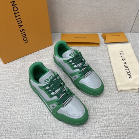 Louis Vuitton Trainer New Color Collision Cowhide Leather Sports Shoes