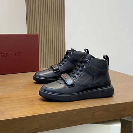 Bally Merryk Men's High Top Cowhide Leather Sneakers