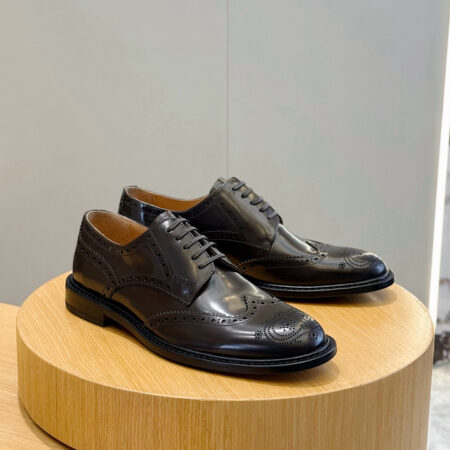 Christian Dior CD Men's Polished Cowhide Leather Loafers