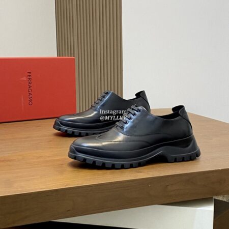 Salvatore Ferragamo Men's Calf Leather Dress Shoes