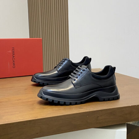 Salvatore Ferragamo Men's Calf Leather Casual Dress Shoes