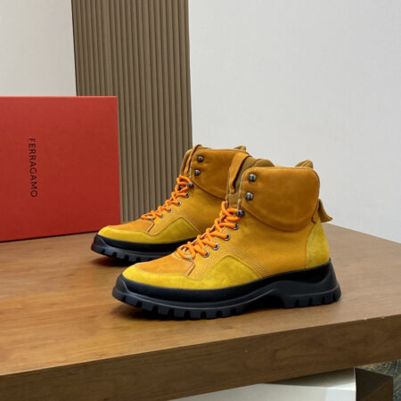 Salvatore Ferragamo Men's Autumn And Winter cowhide Ankle Boots