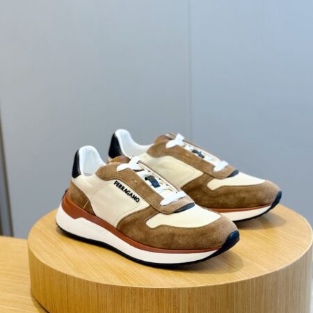 Salvatore Ferragamo Men's Cowhide Leather Sports Shoes