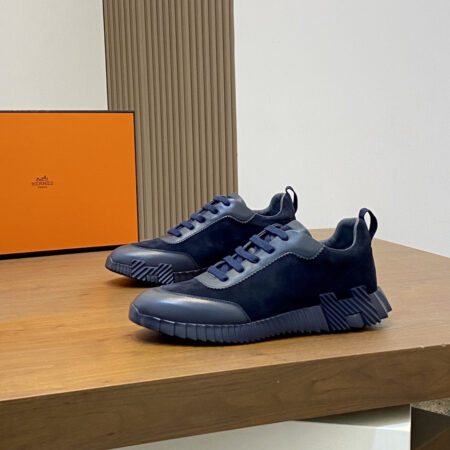 Hermes Bouncing Men's Suede Leather Casual Sports Shoes