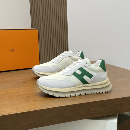 Hermes Men's Breathable Mesh Lace Up Casual Sports Shoes