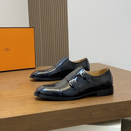 Hermes Men's Game Matte Suede Leather Loafers