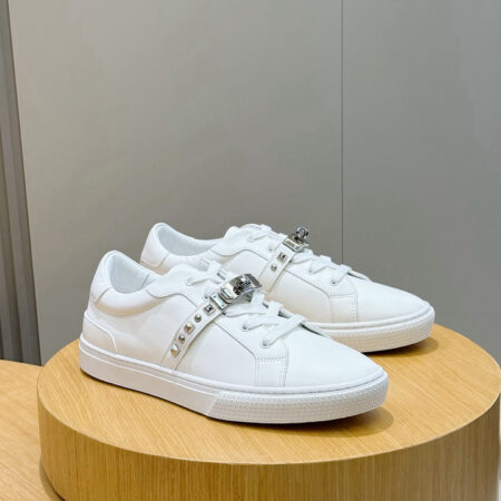 Hermes Freesstyle Men's Calf Leather Casual Sports Shoes