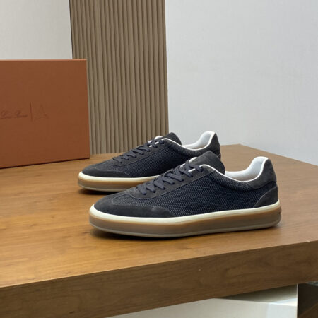 Loro Piana Classic Men's Lace Up Suede Cowhide Casual Shoes