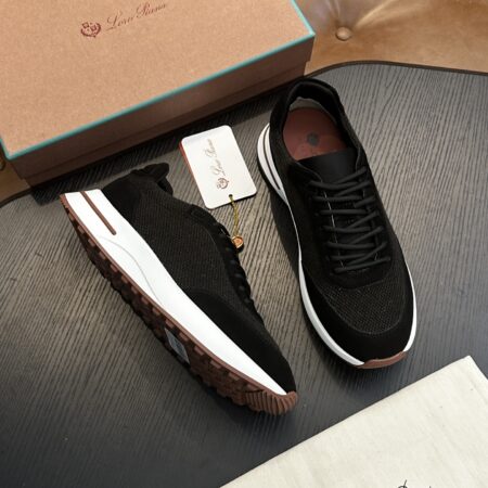 Loro Piana Wish Wool Blend Fabric Knitted Sports Shoes