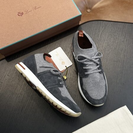 Loro Piana Wish Wool Blend Fabric Knitted Casual Sports Shoes